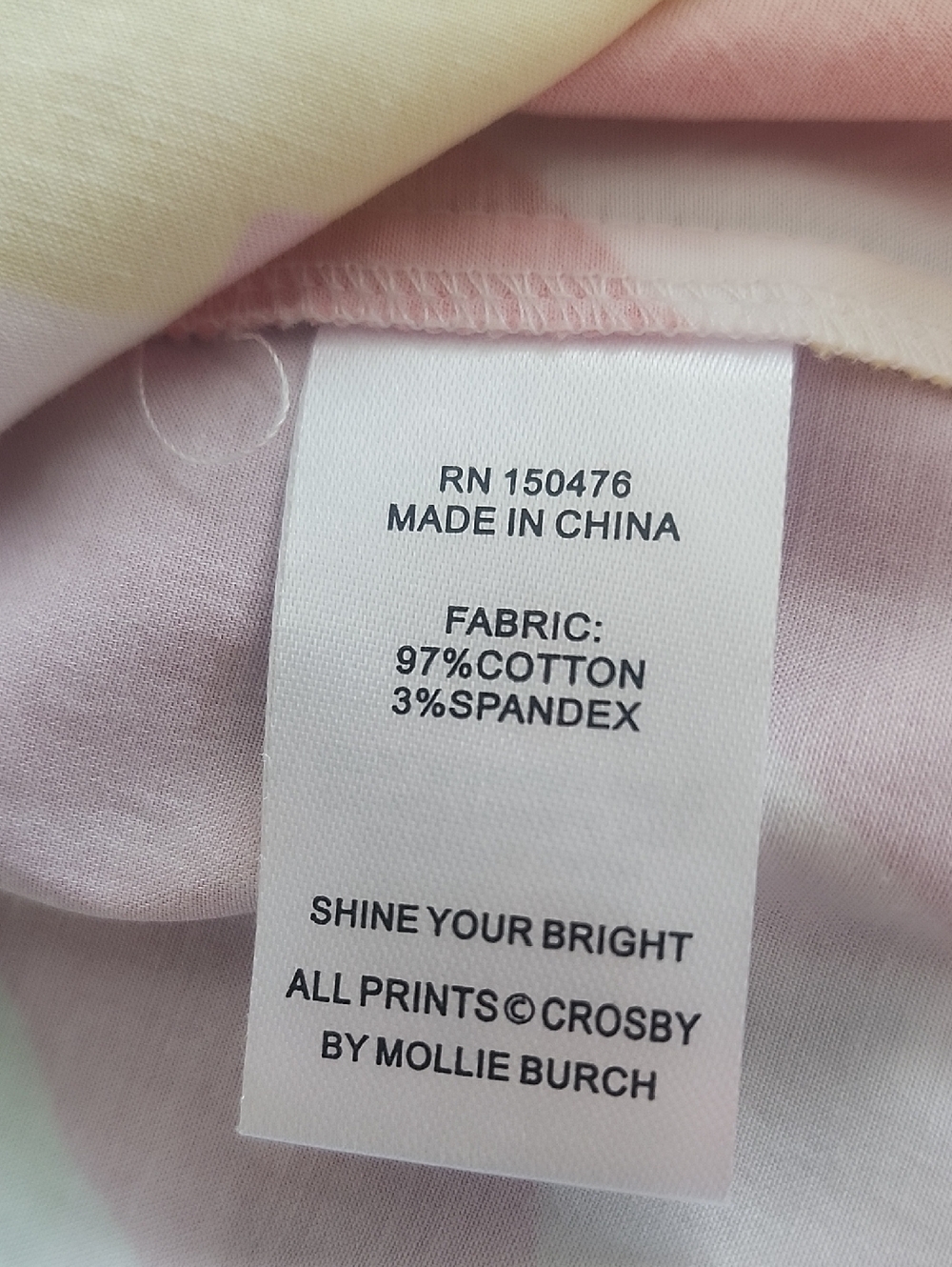 Crosby By Mollie Burch Campbell Multicolor Flutter Sleeve Top - Large - Picture 7 of 8